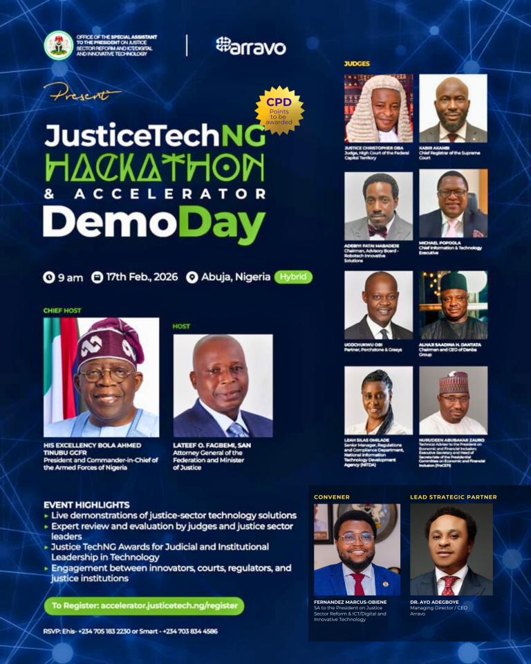 Read more about the article Invitation to JusticeTechNG DemoDay